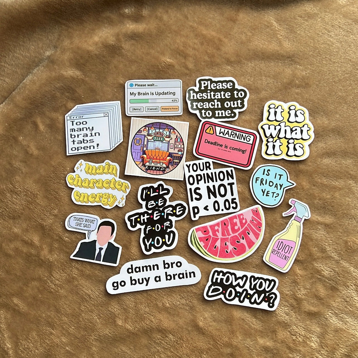 Brain Dump Sticker Set