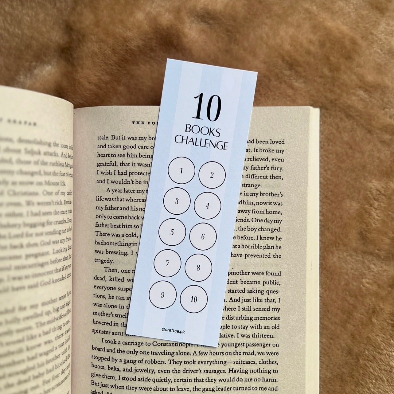 10 Books Challenge Bookmark
