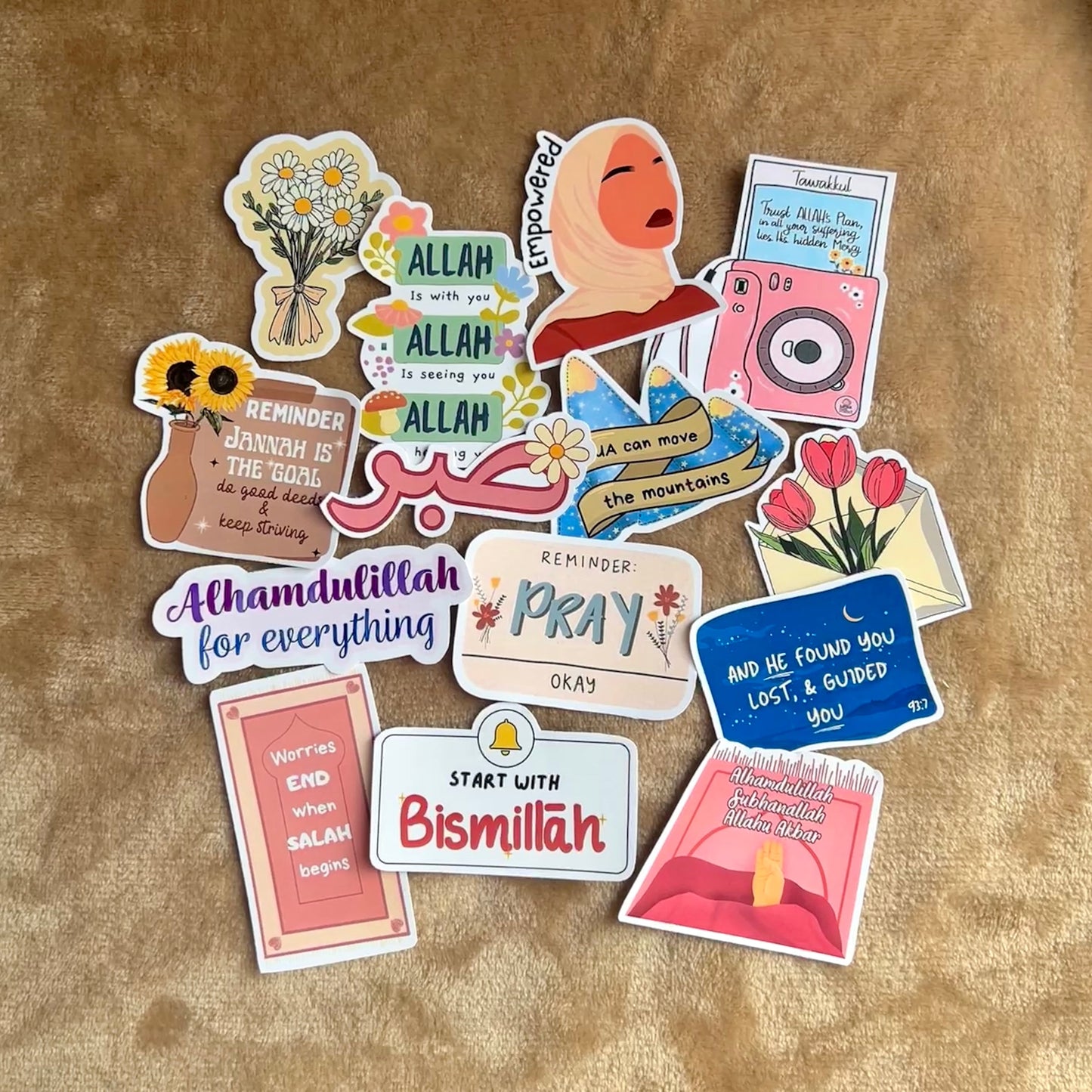 Empowered by Faith Sticker Set