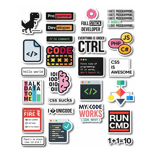 Coders Sticker Set