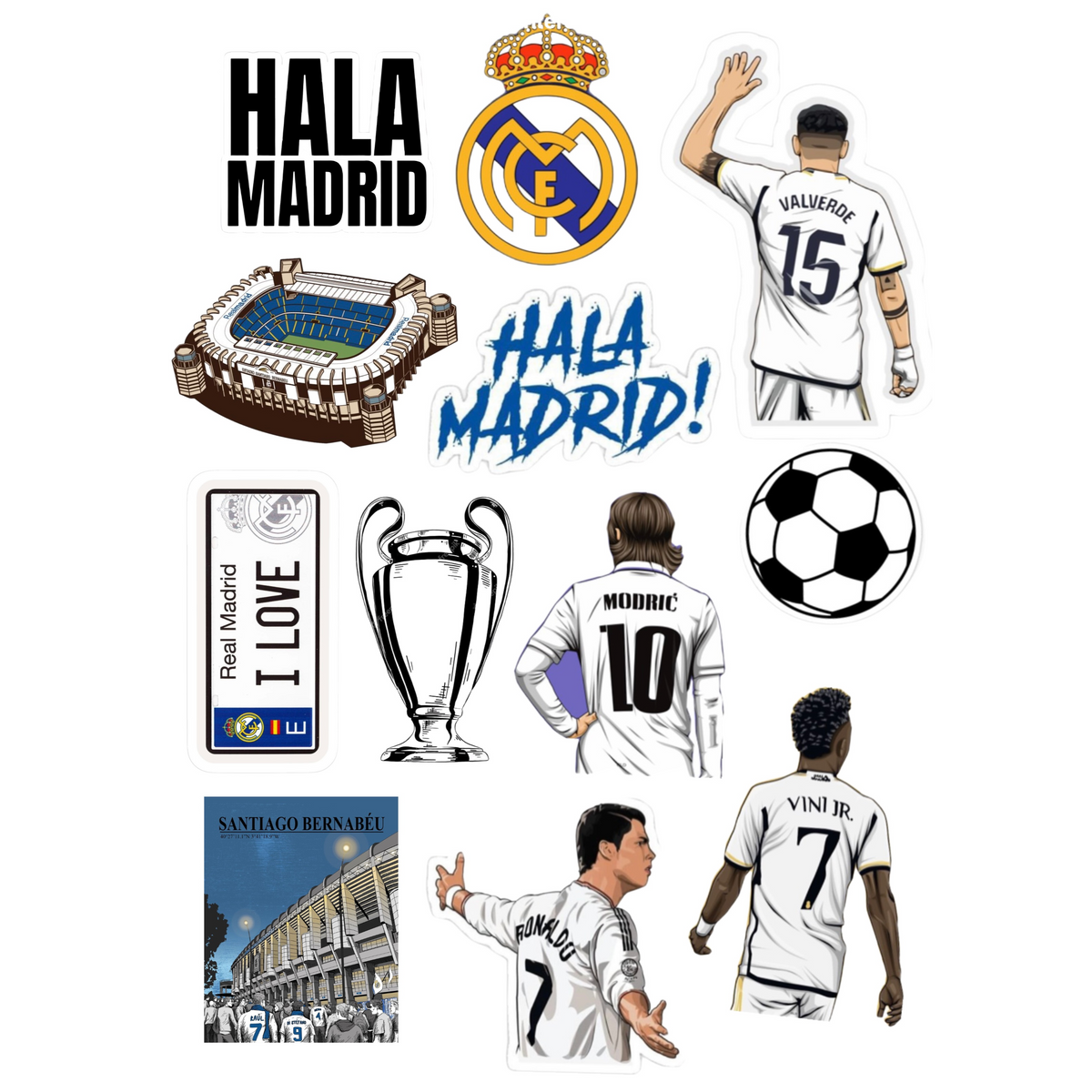 Hala Madrid Sticker Set