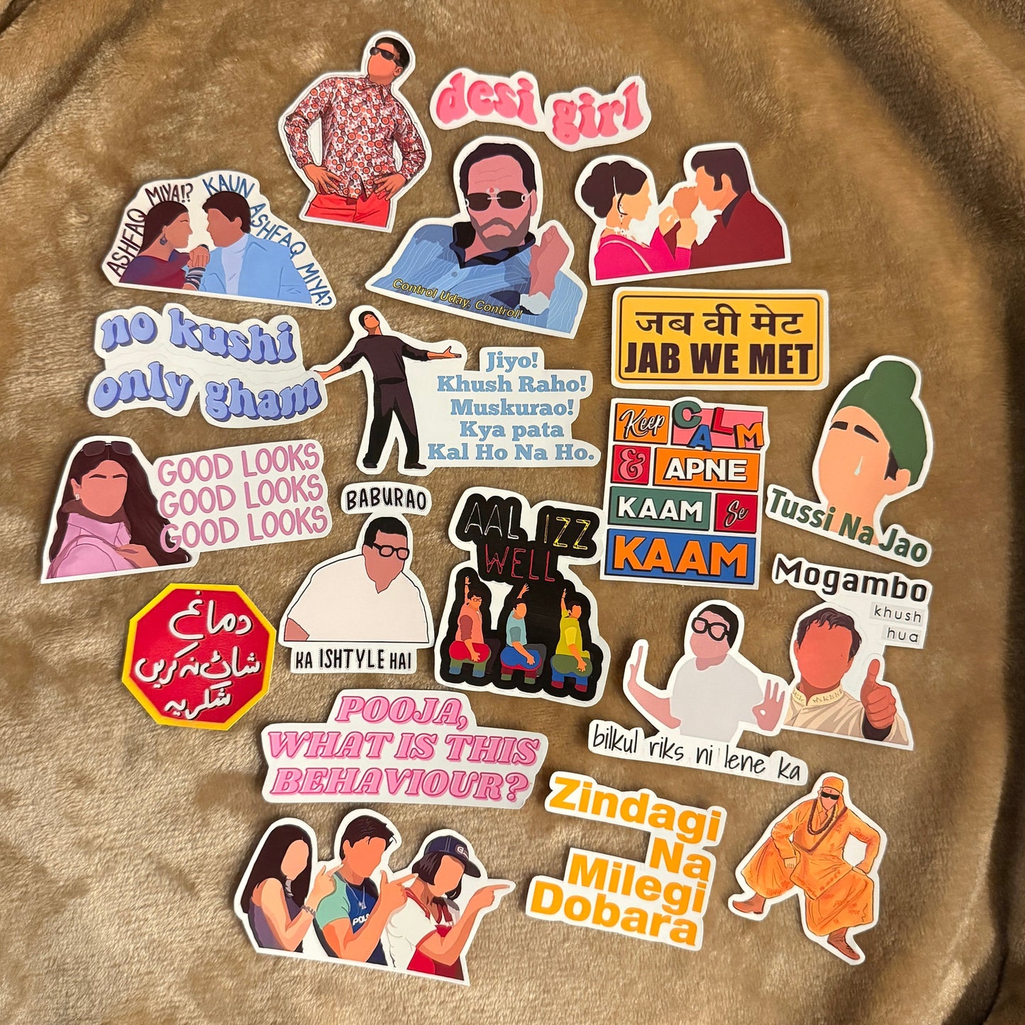 Full On Bollywood Sticker Set