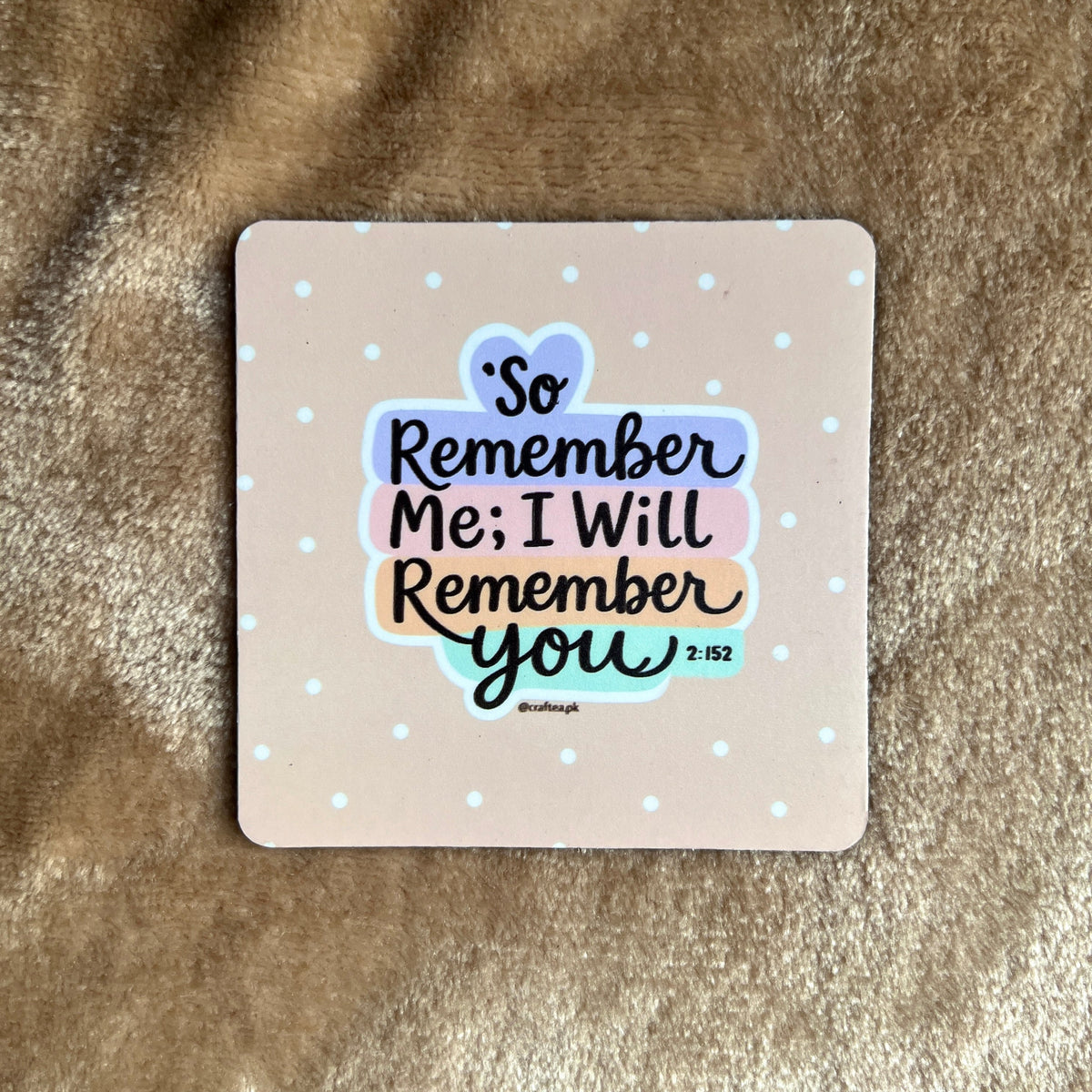 So Remember Me; I Will Remember You