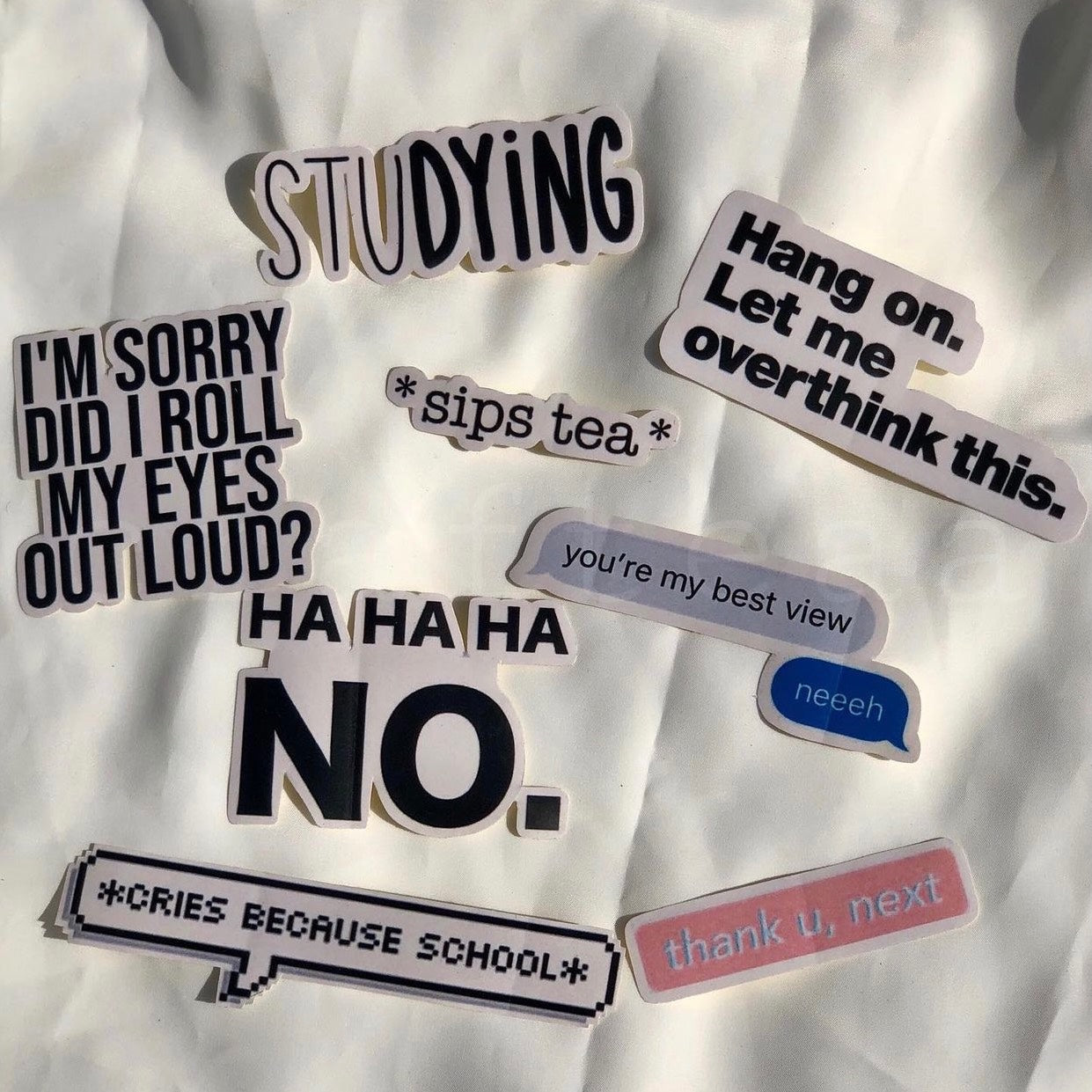 Tired Student Sticker Set