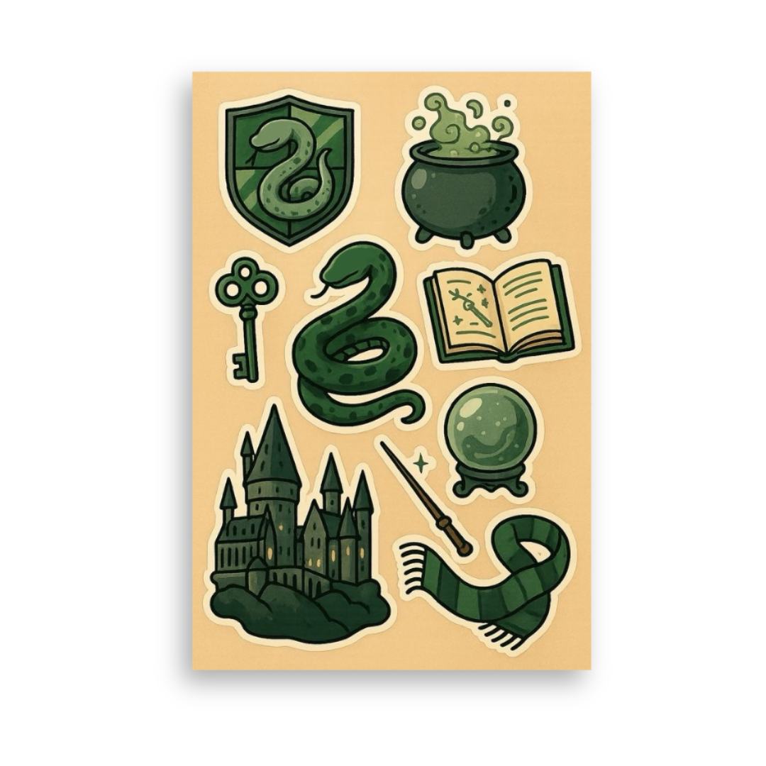 Harry Potter Hogwarts House - Set of 4 Sheets
