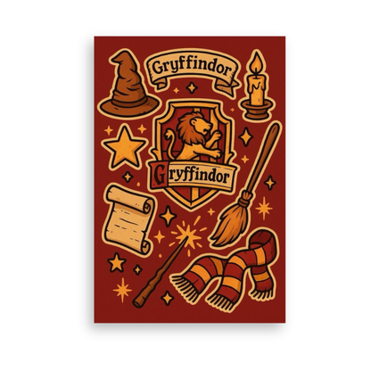 Harry Potter Hogwarts House - Set of 4 Sheets