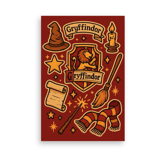 Harry Potter Hogwarts House - Set of 4 Sheets