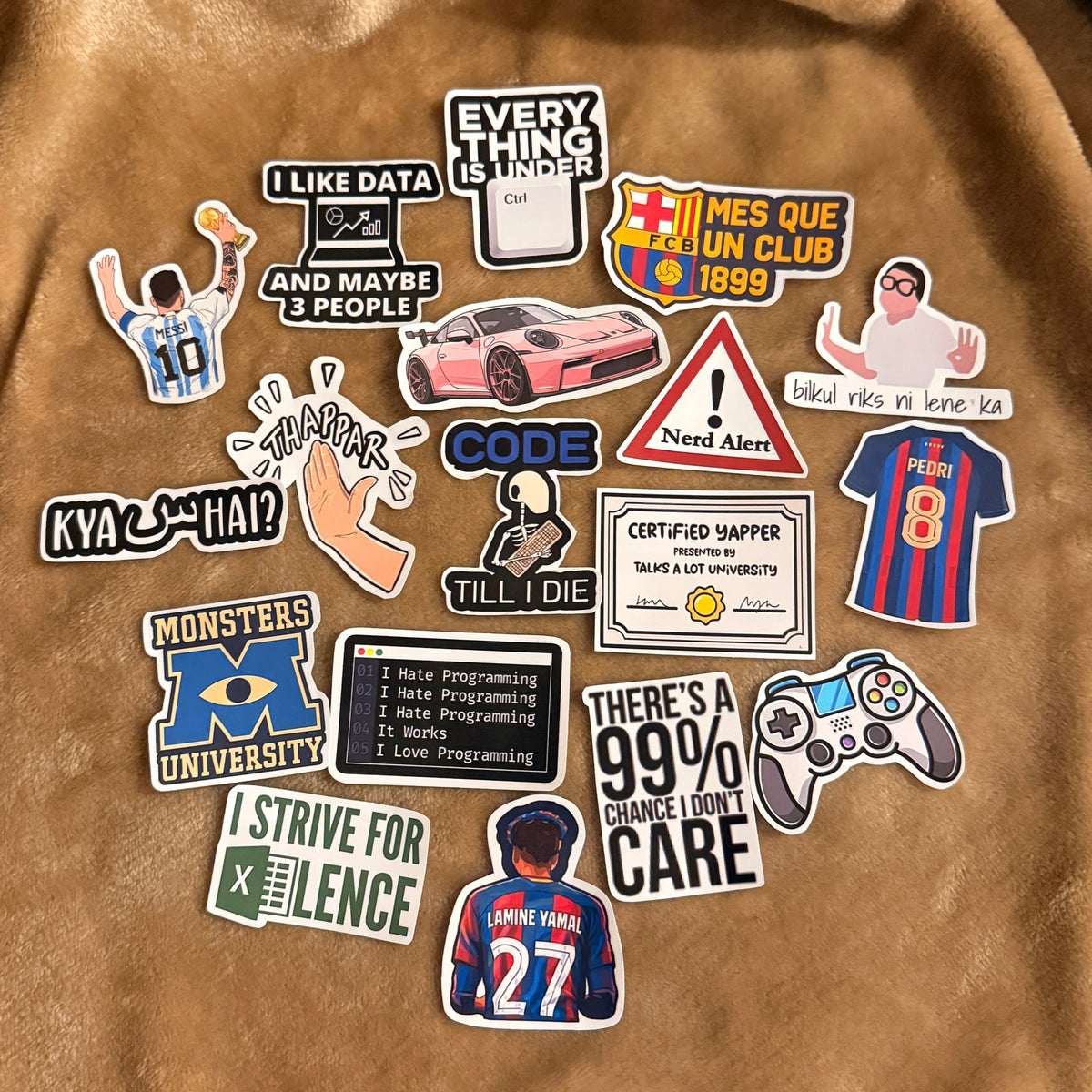 Code, Play, Chill, Repeat Sticker Set