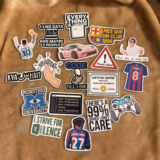 Code, Play, Chill, Repeat Sticker Set