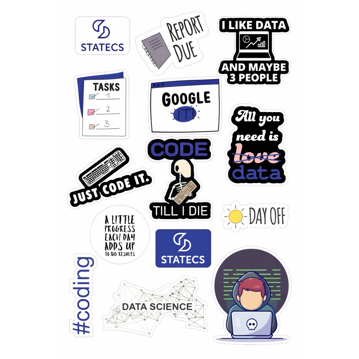 Data Science Coders Sticker Set