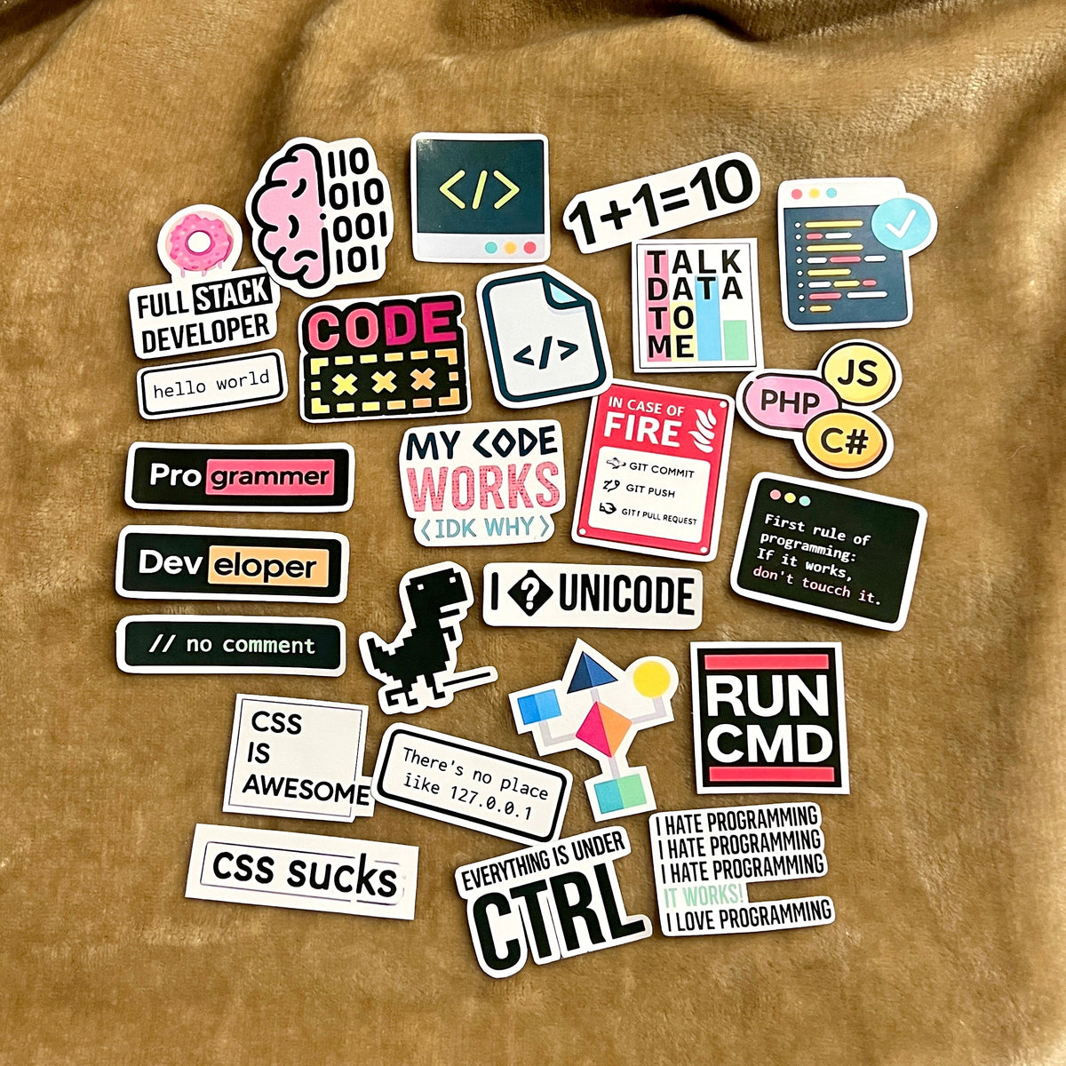 Coders Sticker Set