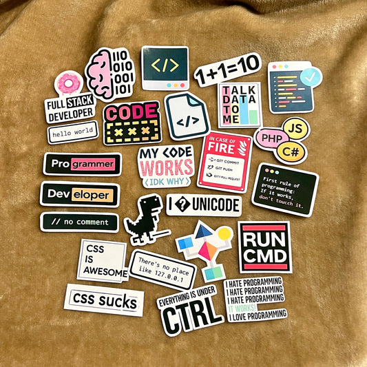 Coders Sticker Set