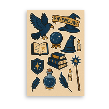Harry Potter Hogwarts House - Set of 4 Sheets