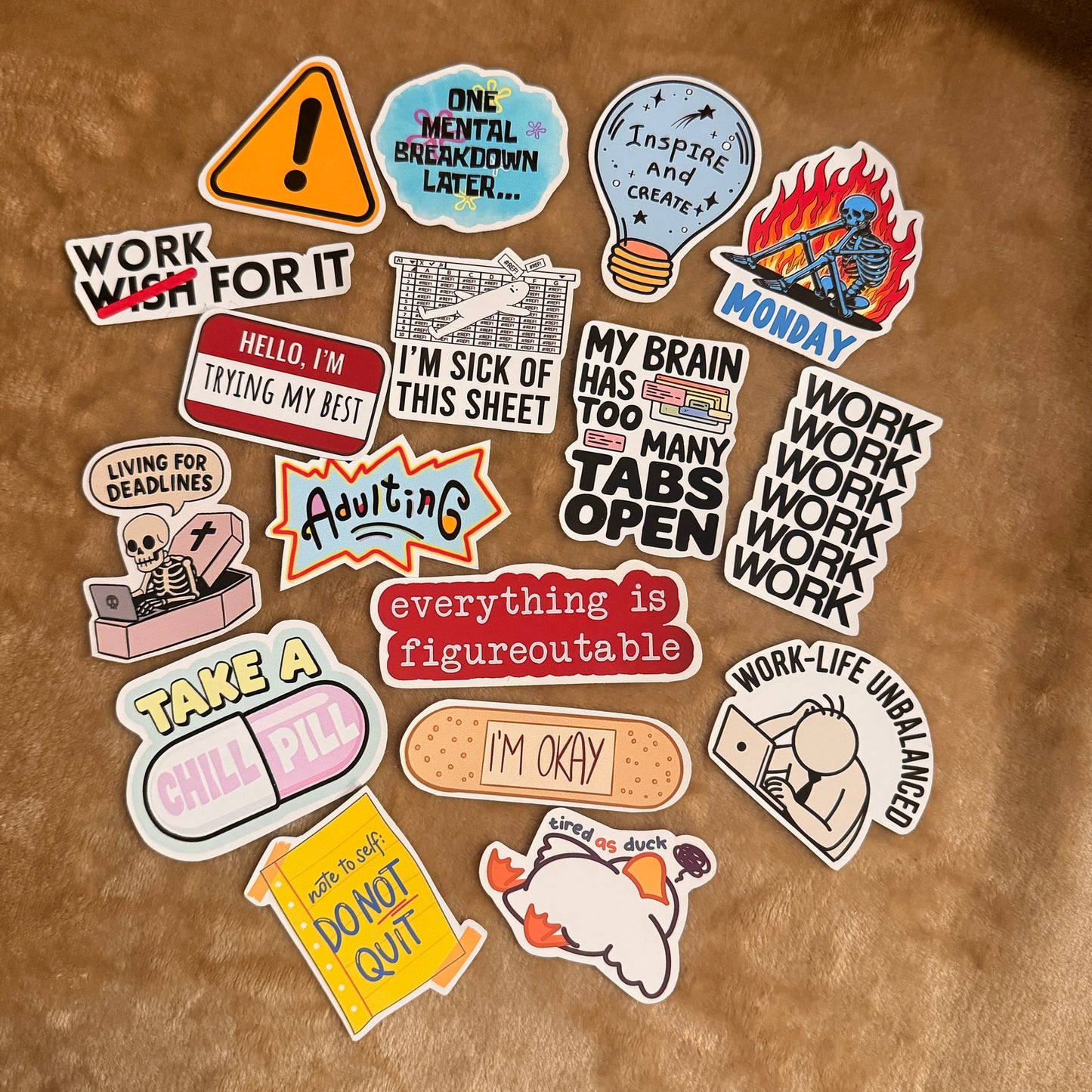 Office Survival Sticker Set