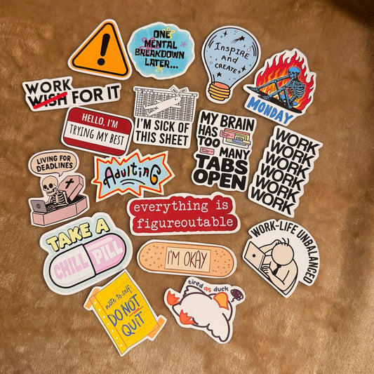 Office Survival Sticker Set