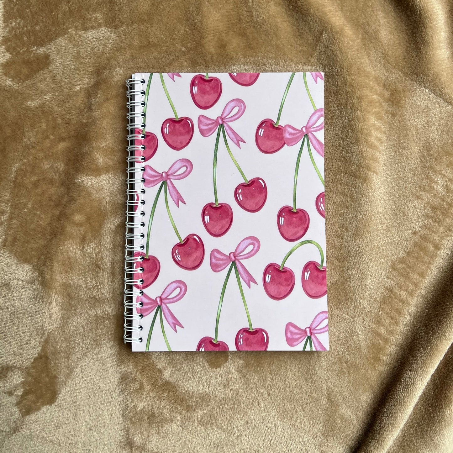 Cherries & Bows Notebook