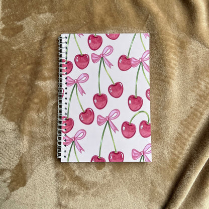 Cherries & Bows Notebook
