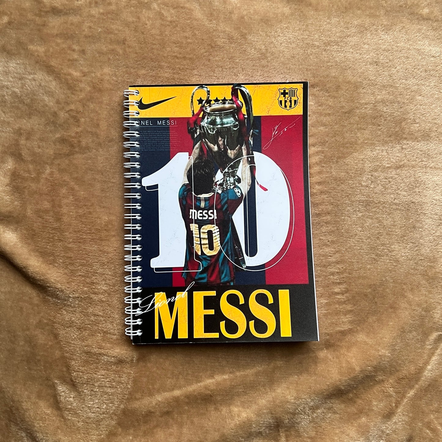 Lionel Messi Barca Notebook