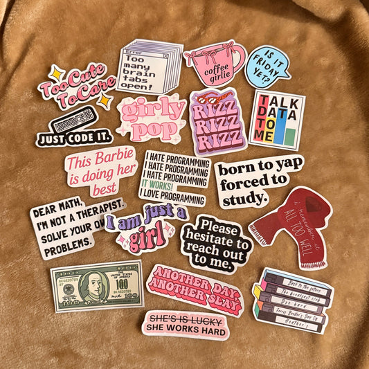 Born to Yap, Forced to Study Sticker Set