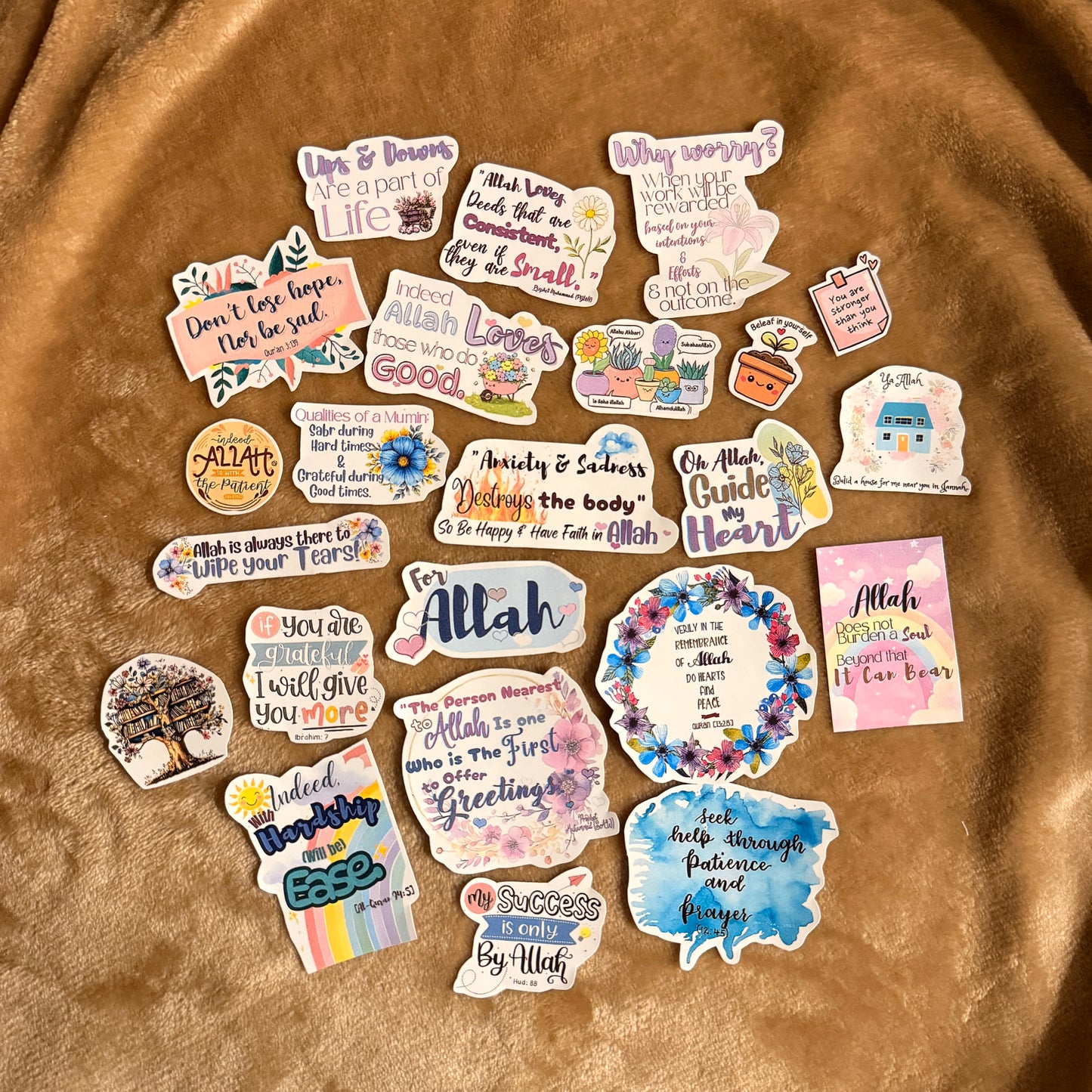 Positive Islamic Reminders Sticker Set