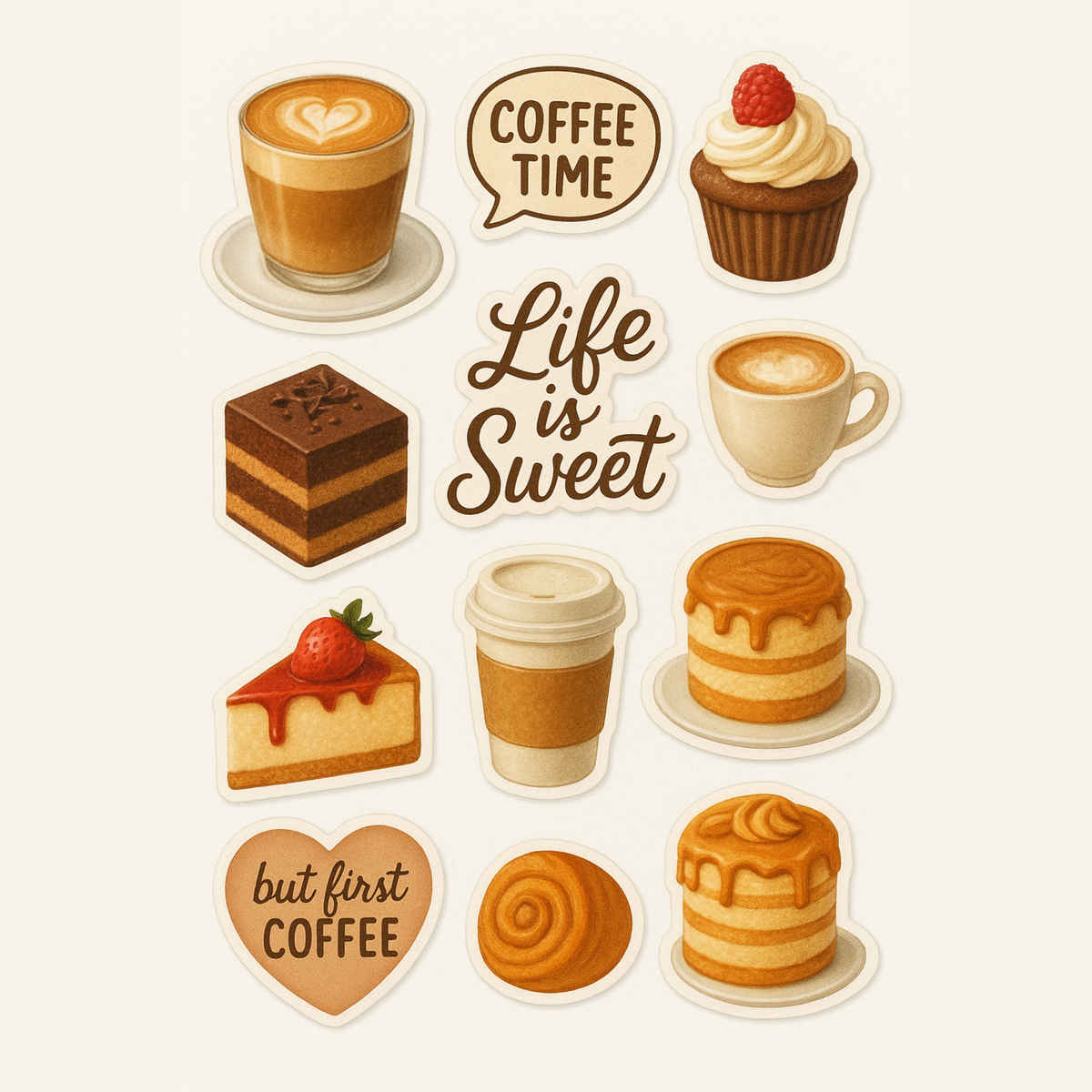 Baker's Delight Sticker Set
