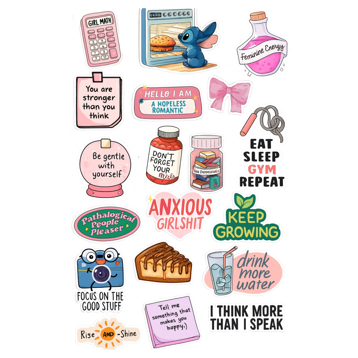 Glitter Girl Universe Sticker Set