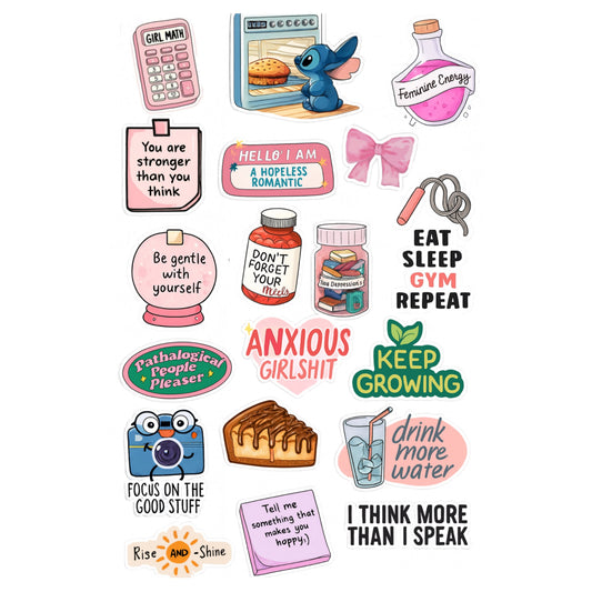 Glitter Girl Universe Sticker Set