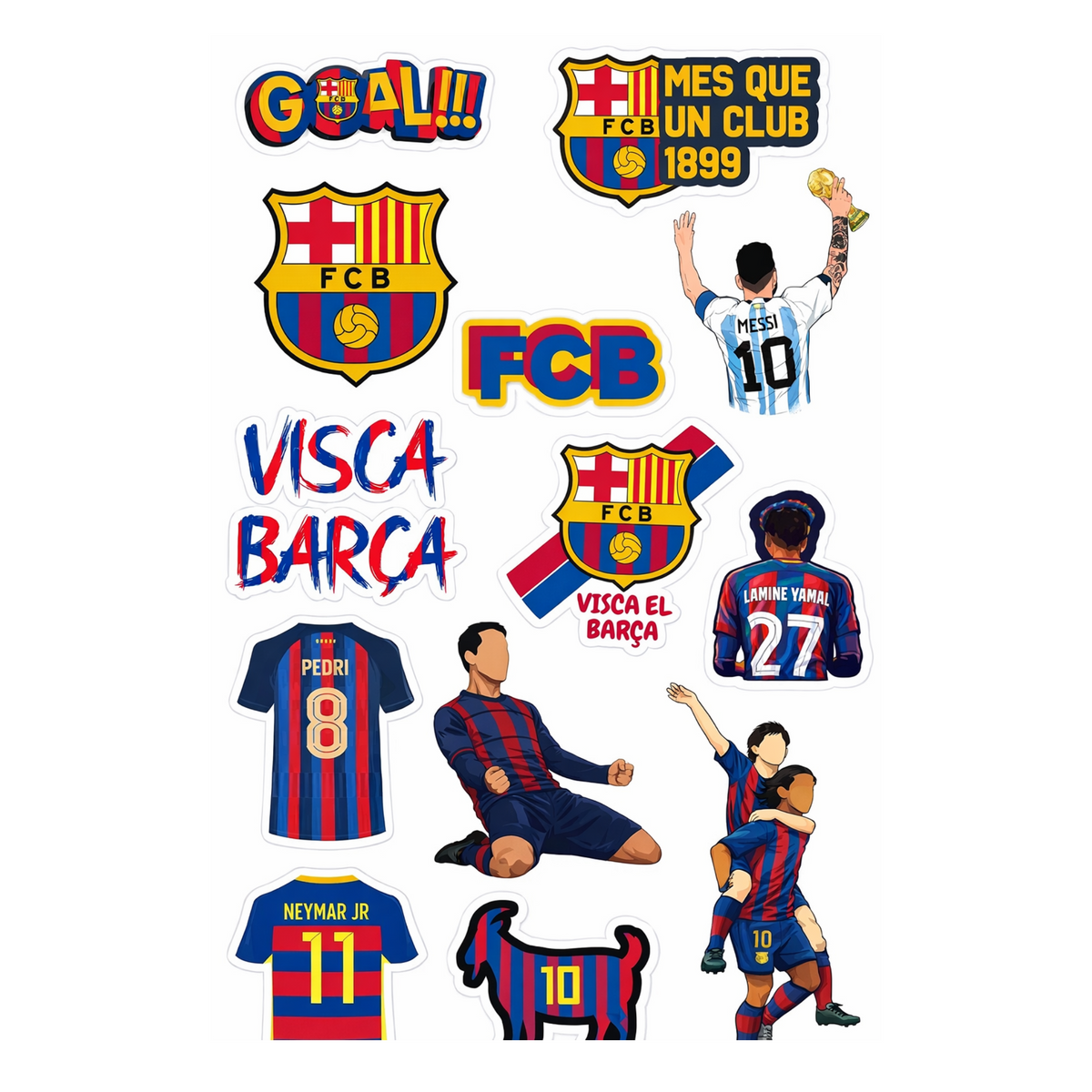 Visca Barça Sticker Set