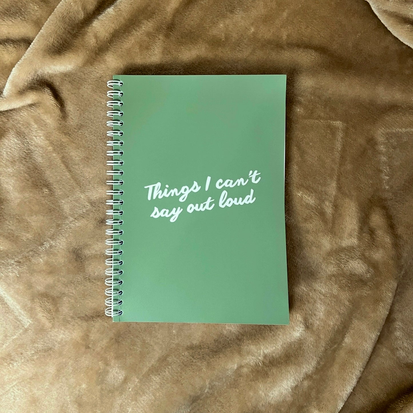 Things I Can't Say Out Loud Notebook - Matcha Green