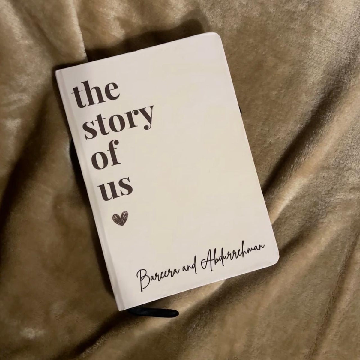 The Story of Us Hardcover Notebook - Customise your name