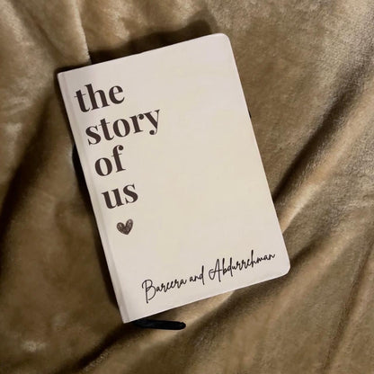 The Story of Us Hardcover Notebook - Customise your name