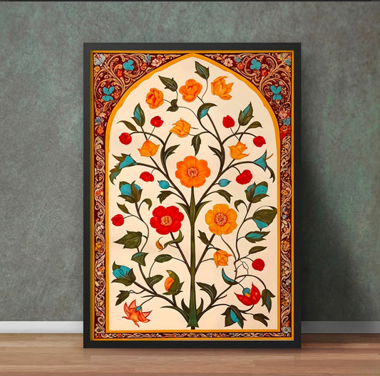 Traditional Floral Canvas Wall Art