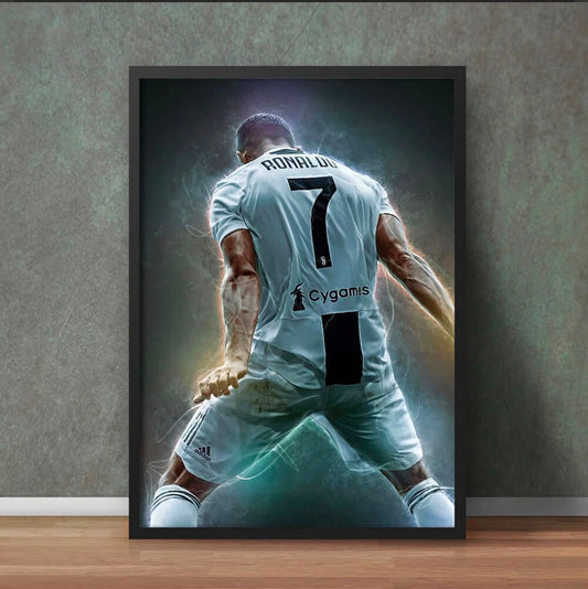 Cristiano Ronaldo No.7 Suii Canvas Wall Art