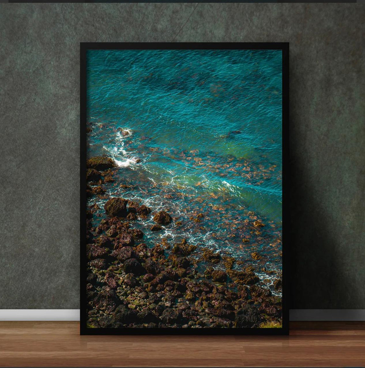 Turquoise Ocean View Canvas Wall Art
