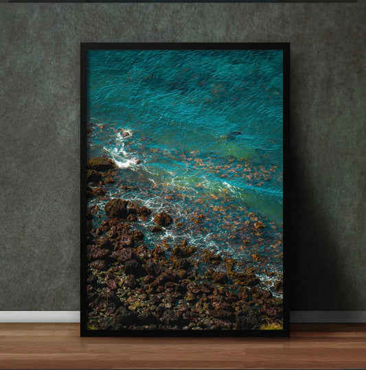 Turquoise Ocean View Canvas Wall Art